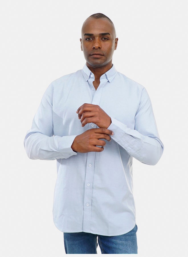 FIRE WOOD FireWood Long Sleeve Shirt  For Men- Blue - Image 2